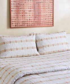 Malta Lattice 3-Piece Printed Cotton Super King Du...
