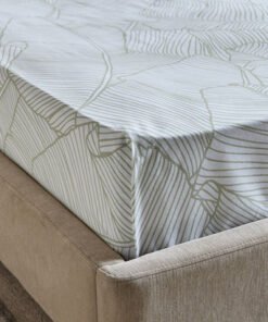 Malta-Sylva Printed Cotton Twin Flat Sheet - 170x2...
