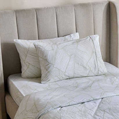 Malta-Sylva 3-Piece Printed Cotton Twin Duvet Cove...