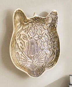 Viola Aluminium Tiger Face Tray Wall Decor - 30x33...