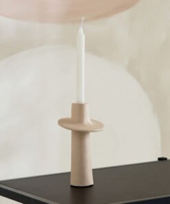 Lysi Aluminium Stuco Finish Candleholder - 10x10x1...