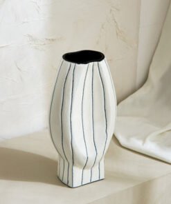 Fylis Aluminium Sketchy Story Vase - 14.5x8x26 cm