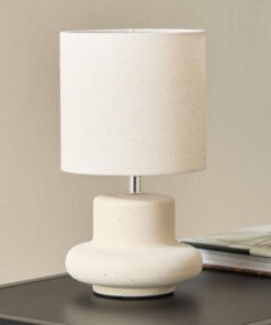 Emzie Ceramic Table Lamp with Speckled Base and Li...