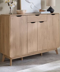 Nordica 22-Pair Shoe Cabinet with 4 Door and Drawe...