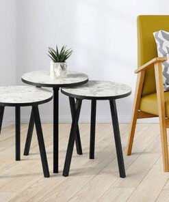 Neve Round Nest of Tables - Set of 3