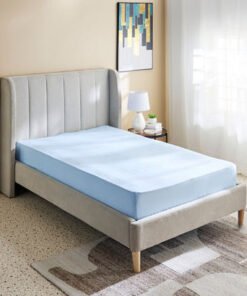 Derby Solid Microfiber Single Fitted Sheet - 90x19...