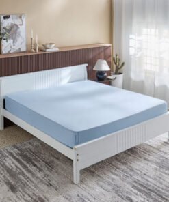 Derby Solid Microfiber King Fitted Sheet - 180x200...