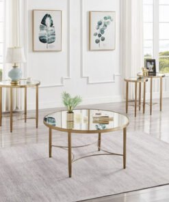 Artison Mirror Top End Table