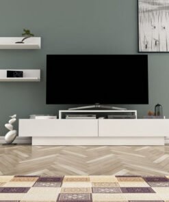 Modulix Maple 1.8 Metre TV Unit for TVs up to 75 i...