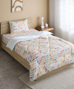Nora Prism Microfibre Twin Comforter - 160x220 cm