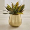 Avya Metal Hammered Conical Planter - 32x32x30 cm