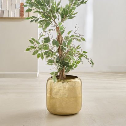 Avya Metal Hammered Planter - 32x32x28.5 cm