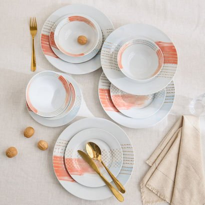 Premia 12-Piece Porcelain Dinner Set - Serves 4