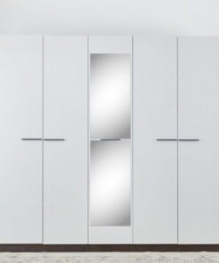 Reva 5-Door Wardrobe with Mirror