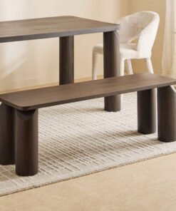 Cavon Pillar Solid Wood Bench