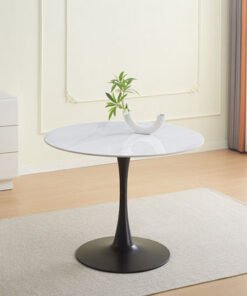 Elvis Sintered Stone 4-Seater Round Dining Table
