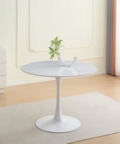 Elvis Sintered Stone 4-Seater Round Dining Table