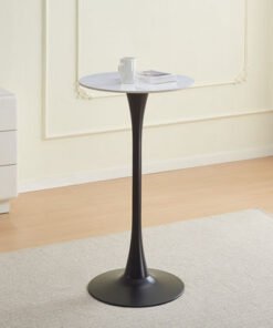 Elvis Sintered Stone 2-Seater Round High Table