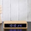Saratoga Willa LED Bamboo Clock - 16x7.3x3.5 cm