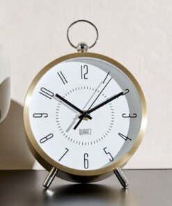 Saratoga Willa Table Clock with Alarm - 17.5x6.9x2...