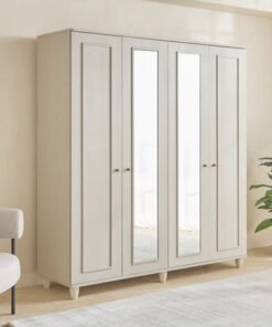 Bergenz 4-Door Wardobe with Mirror