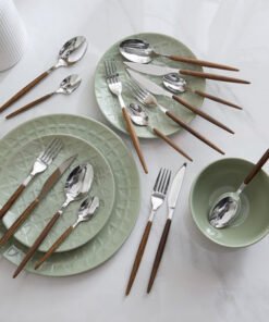 Sicily 16-Piece Wooden Cutlery Set