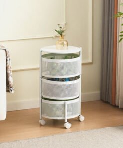 Movo Havana 3-Tier Round Storage Trolley