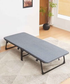 Movo Jazz Foldable Metal Guest Single Bed with Mat...