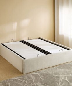 Hampton Upholstered Hydraulic Storage King Bed Bas...