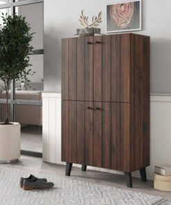 Kairo 18-Pair Tall Shoe Cabinet with 4 Doors