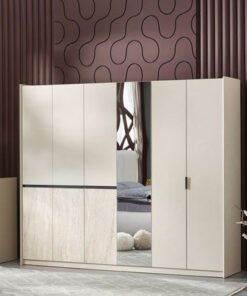 Melbourne 6-Door Wardrobe with Mirror