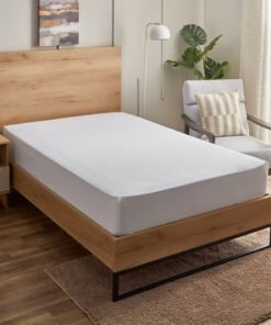 White Haven Geta Percale Cotton Twin Fitted Sheet ...