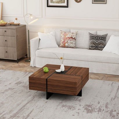 Remi 4-Ways Opening Drawers Coffee Table