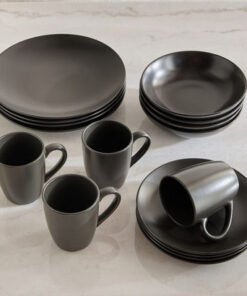 Elegenza 16-Piece Matte Dinner Set - Serves 4