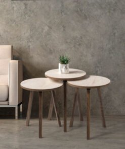 Neve Round Nest of Tables - Set of 3