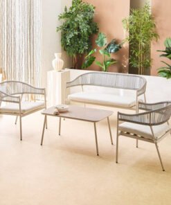 Vera Fredo 2+1+1 Outdoor Aluminium Set with Coffee...