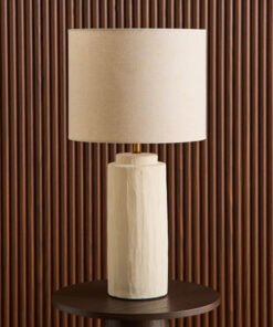 Nash Zoe Big Size Ceramic Table Lamp with Linen Sh...