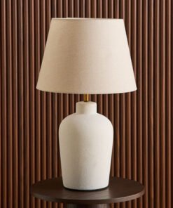 Nash Zoe Big Size Ceramic Table Lamp with Linen Sh...