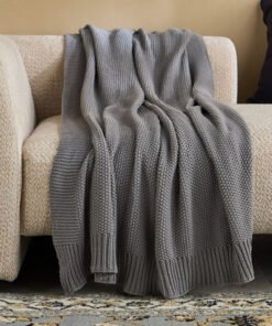 ReVive Knitted Recycled Cotton Throw - 127x152 cm