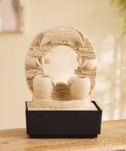 Claro Modern Fountain with LED Light - 21x17x30 cm