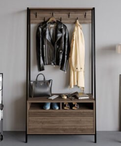 Modulix Alfa Coat Hanger and Shoe Cabinet