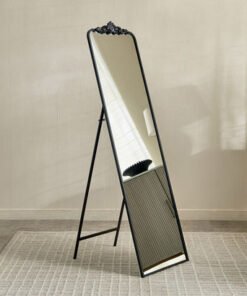 Reda Damiano Metal Frame Floor Mirror with Resin H...