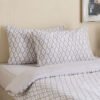 Aurora Zapta 3-Piece Printed Cotton Twin Duvet/Qui...