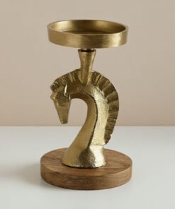 Astro Horse Pillar Candleholder - 10x10x17.5 cm