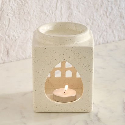 Zest Abiah Ceramic Oil Burner - 8.7x8.7x11.5 cm