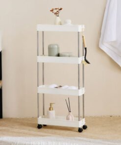 Ovio 4-Tier Slim Storage Trolley - 40x12.5x86