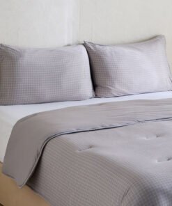 Ferum 3-Piece Stripe Microfibre Jersey King Comfor...