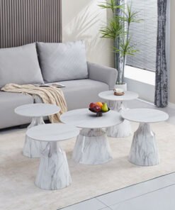 Hampshire 5-Piece Sintered Stone Top Coffee Table ...