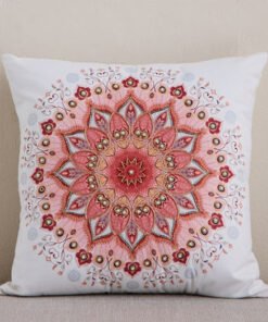 Praka Mandala Embroidered Beaded Filled Cushion - ...