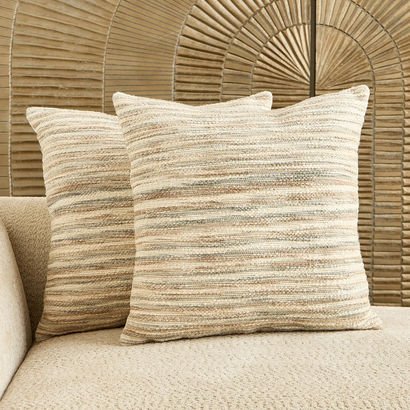 Cozy Duo 2-Piece Space Slub Filled Cushion Set - 5...